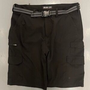 Black Iron co. Cargo shorts with belt included